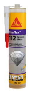 Sikaflex-112 Crystal Clear Transparente Cartucho 290 ml 