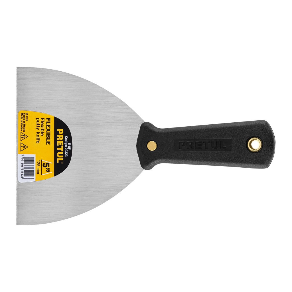 Espátula flexible 5' con mango de plástico, Pretul, 